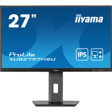 Iiyama ProLite XUB2797HSU-B2, LED monitor - 27 - black (matt), FullHD, IPS, USB hub, 100Hz panel