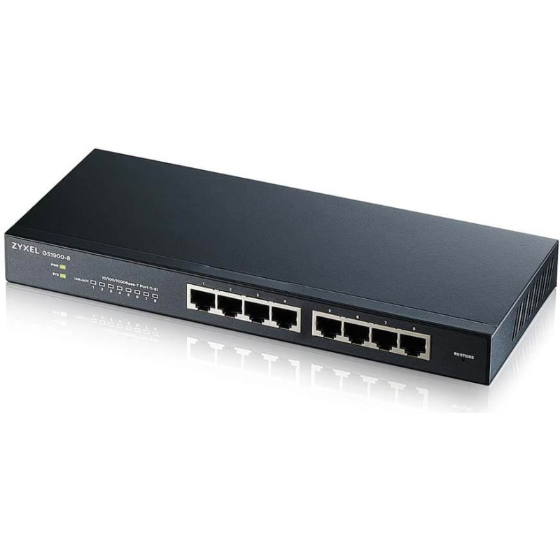 Zyxel GS1900-8 V2 8 Port GbE L2 smart switch