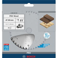 Bosch STANDARD WOOD ACCU SAW 140X20X42T