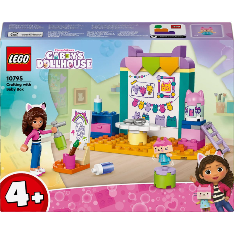 Lego 10795 Gabby's Dollhouse Crafting Fun with Baby Box, Construction Toy