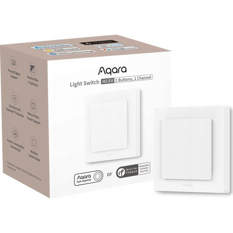 Aqara SMART HOME LIGHT SWITCH H2/WS-K07D AQARA