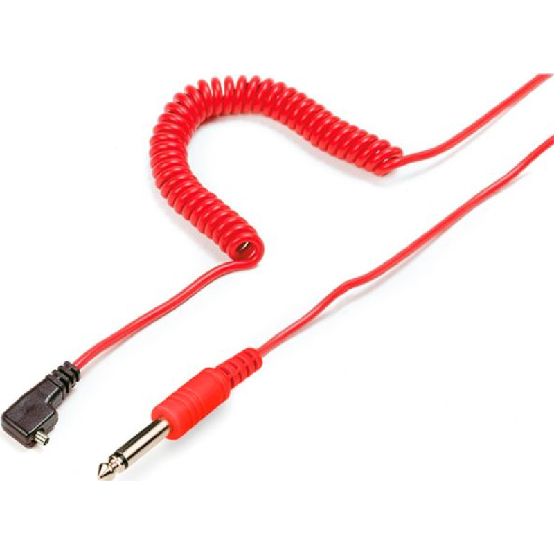 Kaiser Flash Cable, red, 10m PC and jack plug, 6,35mm    1409