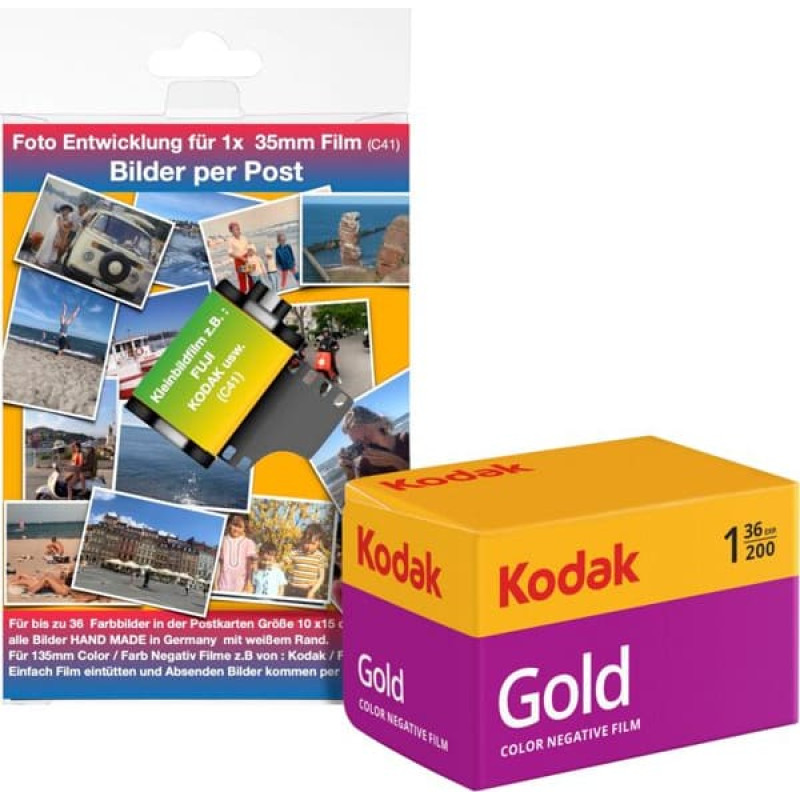 Kodak 1 Kodak Gold        200 135/36 + Processing Mailer