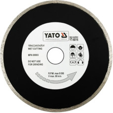 Yato TARCZA DIAMENTOWA PEŁNA 180 x 25,4mm   6016