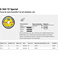 Klingspor TARCZA DO CIĘCIA METALU 125mm x 1,0mm x 22,2mm A960 TZ Special