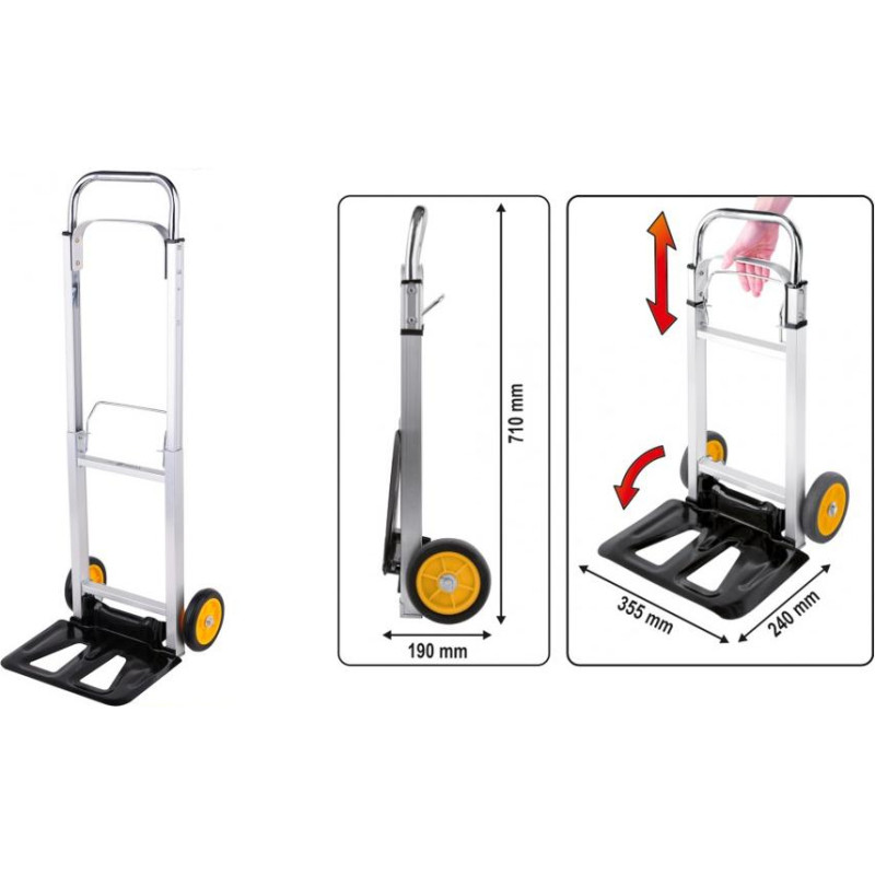 Toya VOREL WÓZEK MAGAZYNOWY SKŁADANY 90KG   78661
