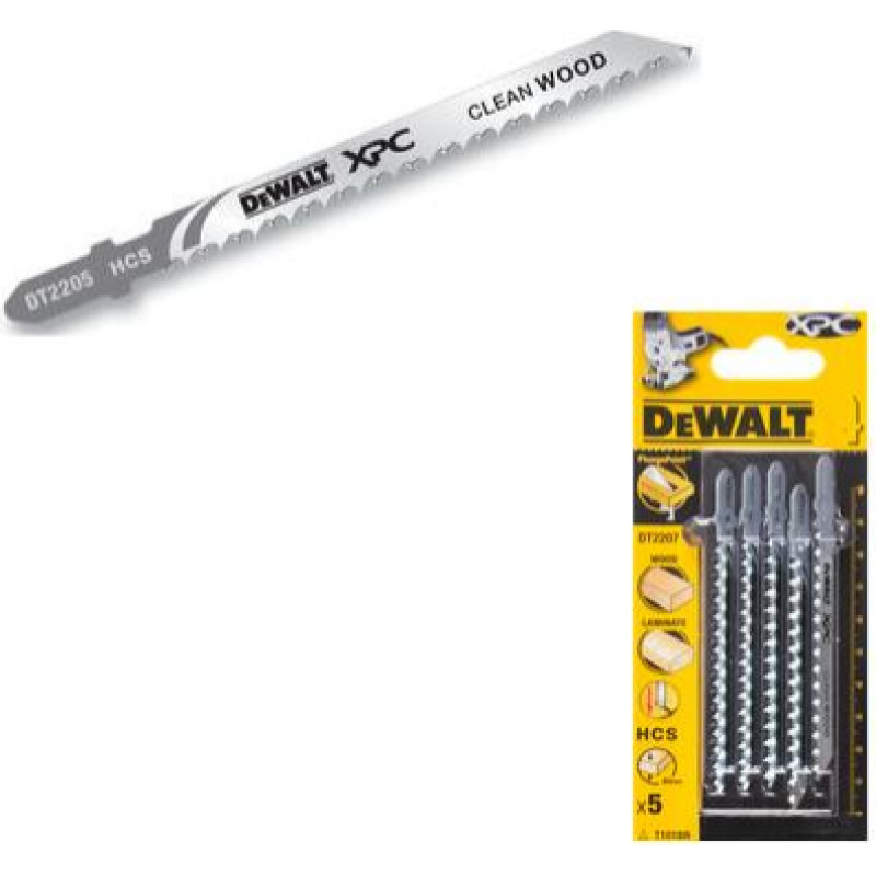 Dewalt BRZESZCZOT DO WYRZYNARKI 100x2,5mm T101B XPC DREWNO/PVC /5szt.