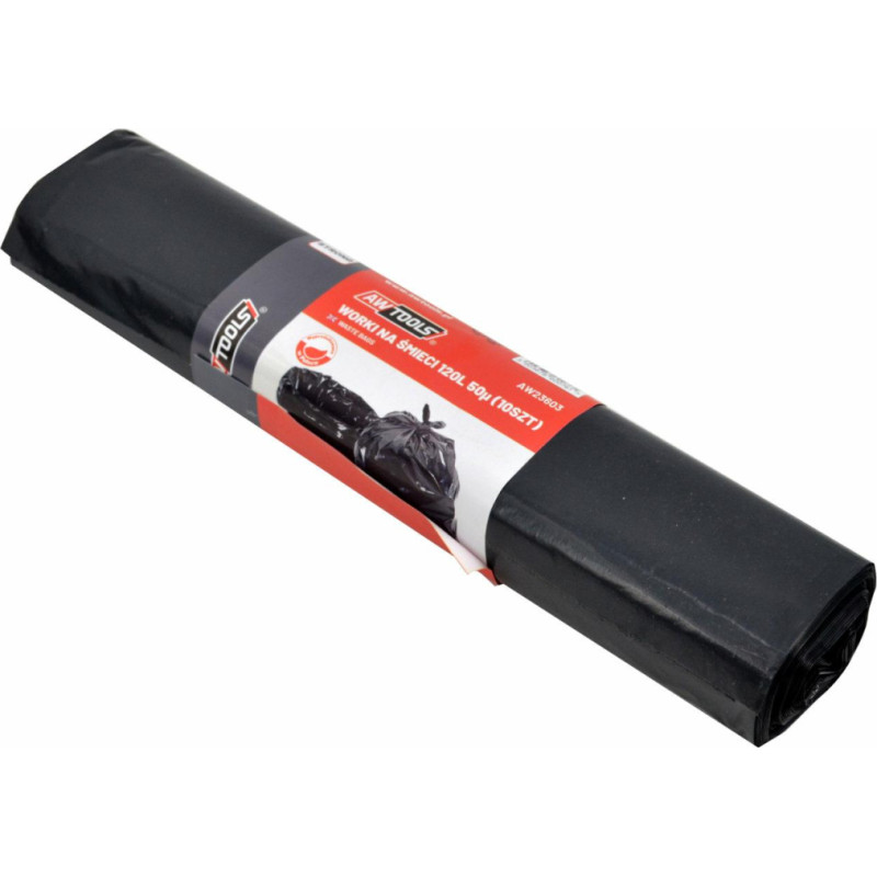 Awtools AW LDPE GARBAGE BAGS 120L 35&micro; 10pcs