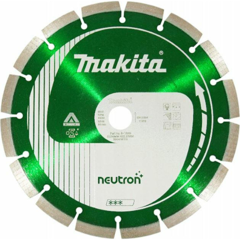 Makita TARCZA DIAMENTOWA 230x22,23mm SEGMENT (NA SUCHO) BETON