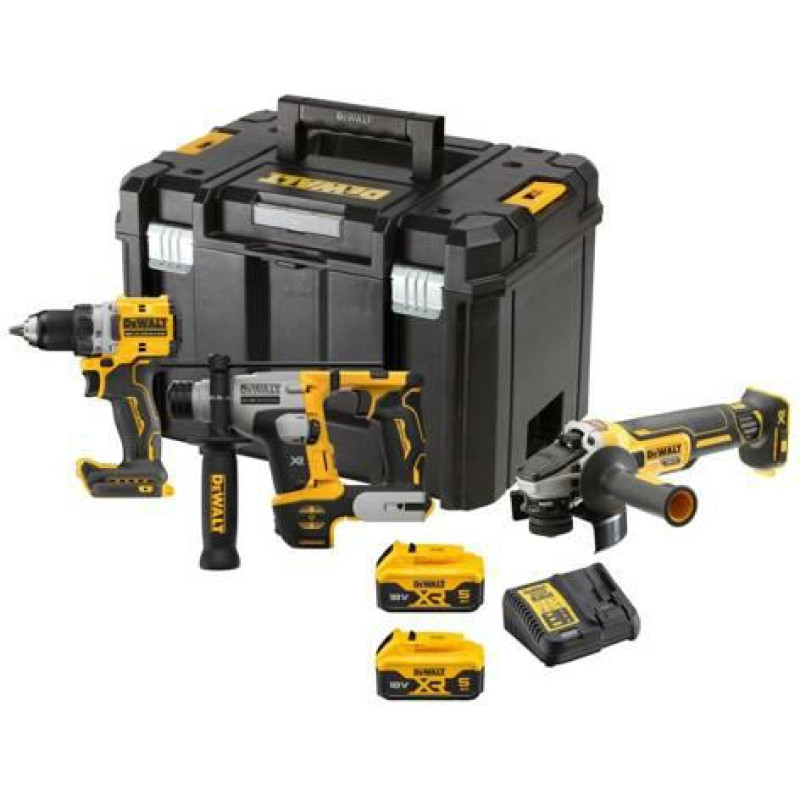 Dewalt ZESTAW COMBO 18V DCK355P2T (DCD800 + DCH172 + DCG405) 2x5,0Ah