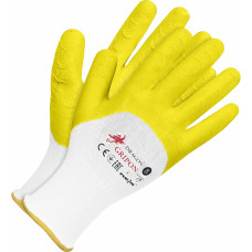 Raw-Pol RĘKAWICE GUMA-ŻÓŁTE GRIPON  ROZ -  9