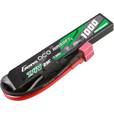 Gens Ace G-Tech 25C 1000mAh 2S1P 7.4V Airsoft Gun Lipo Battery with T Plug