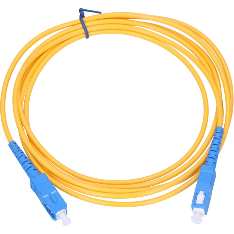 Extralink SC/UPC-SC/UPC | Patchcord | PVC, Single mode, Simplex, G.657A1, 3mm, 1m