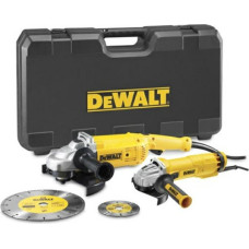 Dewalt ZESTAW SZLIFIEREK KĄTOWYCH 230+125mm (DWE492+DWE4207) +TARCZE DT3711,  DT3731 KUFER