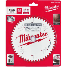 Milwaukee PIŁA TARCZOWA 165x20x2,2x52z ALUMINIUM