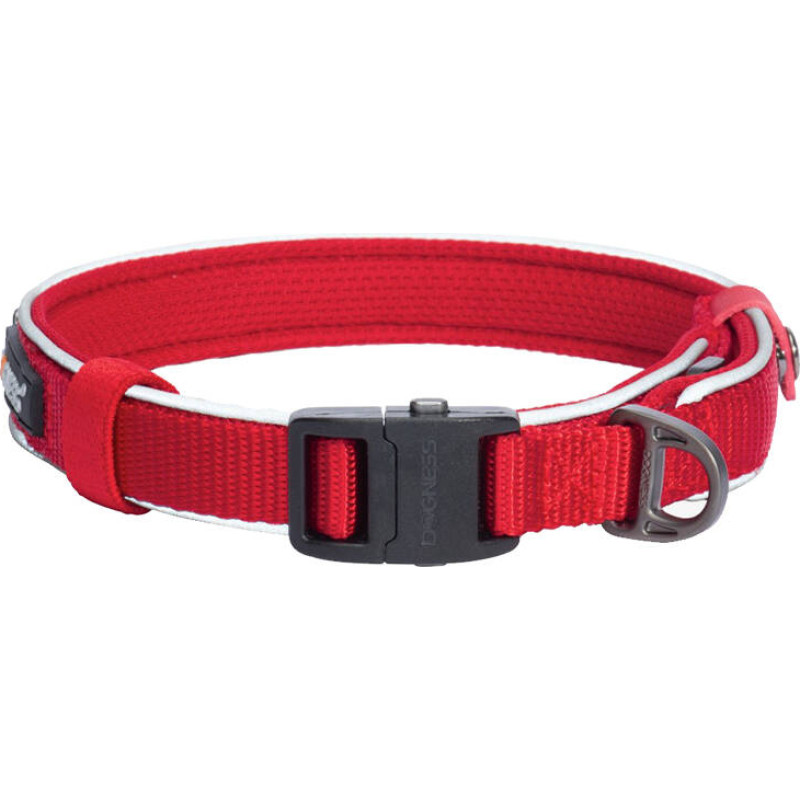 Dogness Reflective collar Dogness size M (Red)