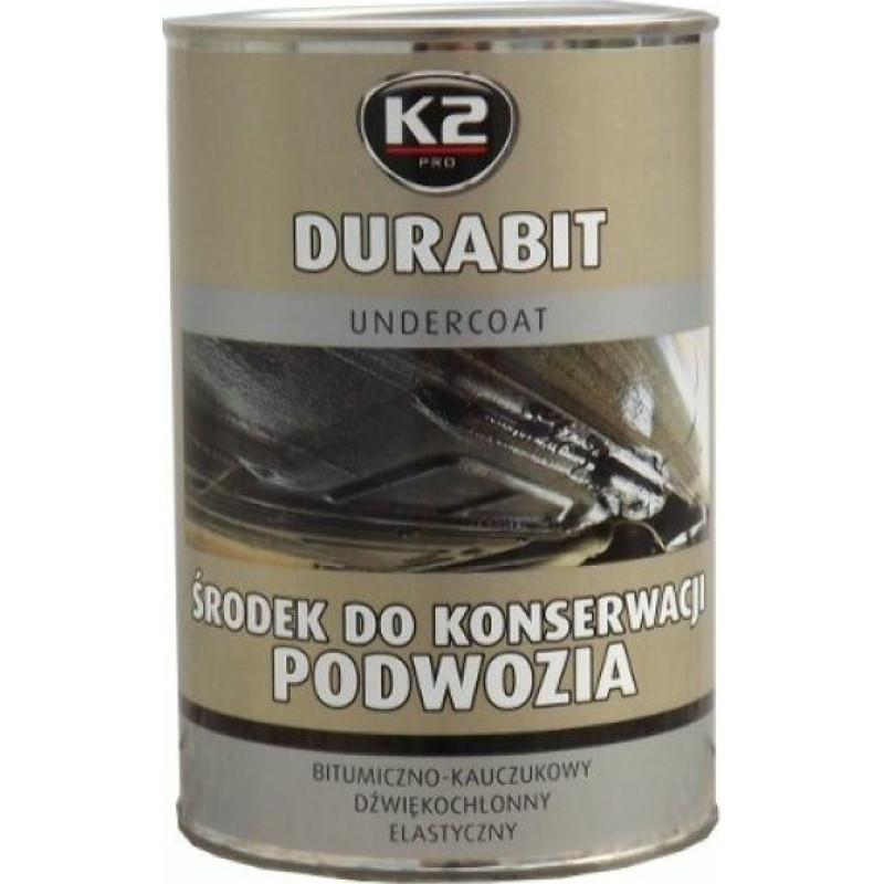 K2 BITUMICZNY ŚRODEK DO KONSERWACJI PODWOZIA DURABIT 1L (POD PĘDZEL)