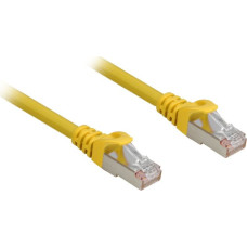 Sharkoon network cable RJ45 CAT.6a SFTP LSOH yellow 0,50m - HalogenFree