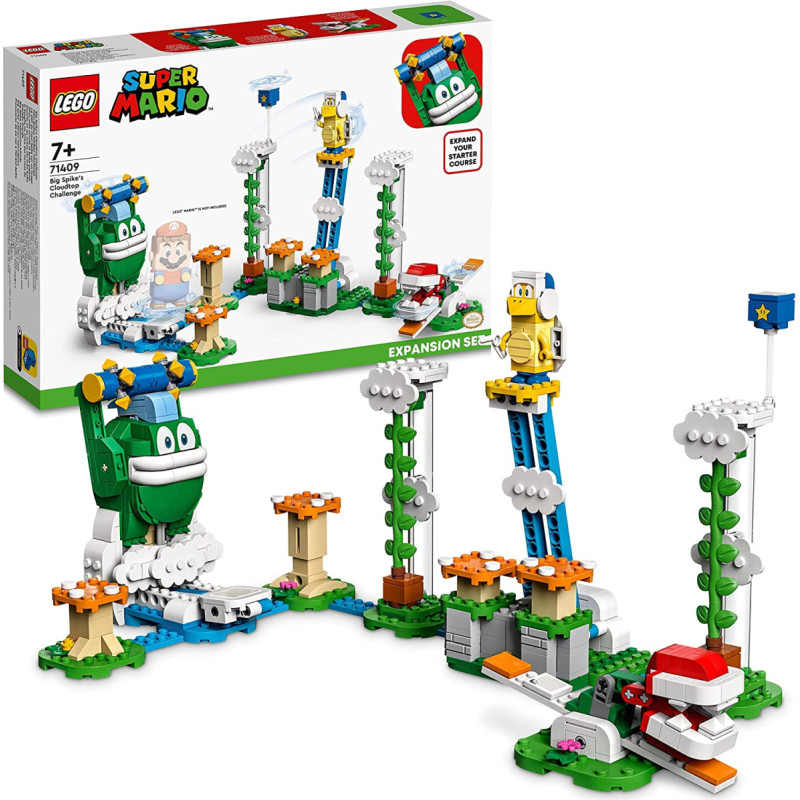Lego 71409 Super Mario Maxi Spikes Cloud Challenge Expansion Set Construction Toy (Set with 3 Enemy Figures Includes Boomerang Brother and Piranha Plant)