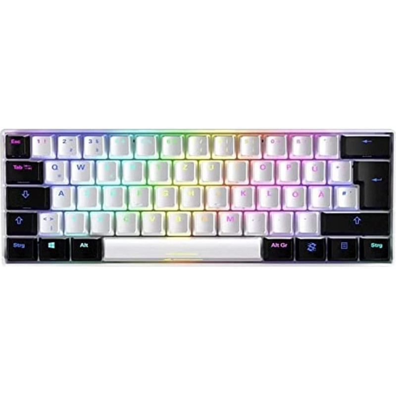 Sharkoon DE layout - Sharkoon SKILLER SGK50 S4, gaming keyboard (white/black, Kailh Brown)