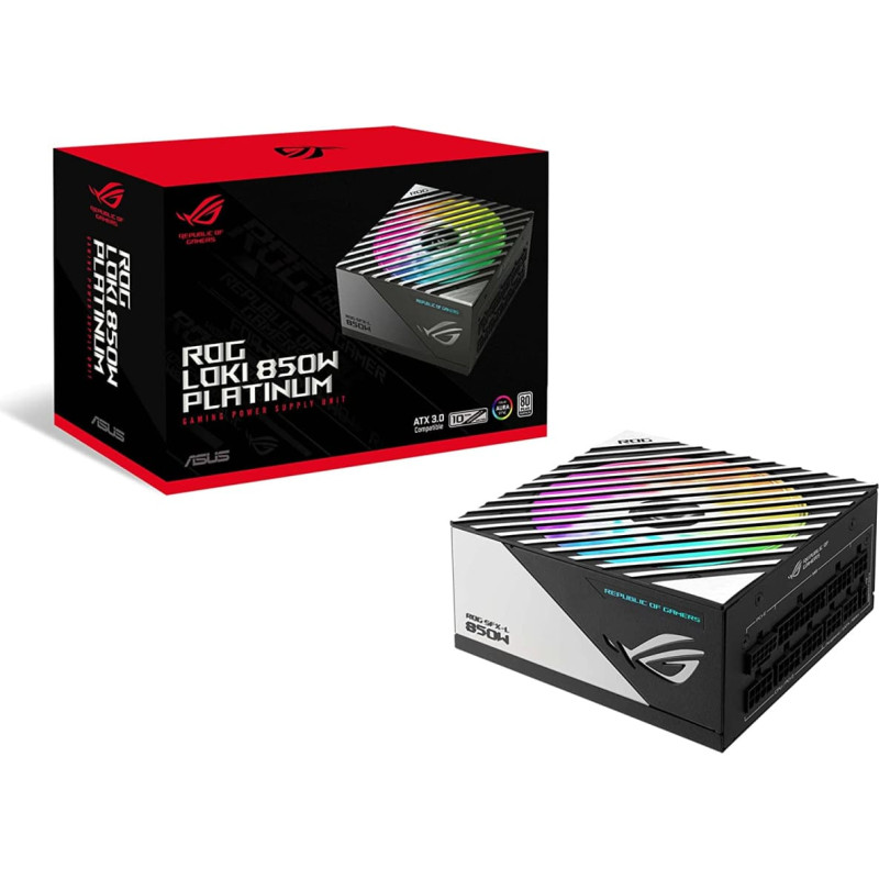 Asus ROG Loki 850W Platinum, PC power supply (black, 4x PCIe, cable management, 850 watts)