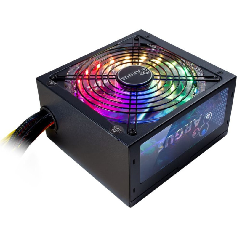 Inter-Tech Argus RGB-500W II, PC power supply (black, 1x PCIe, 500 watts)