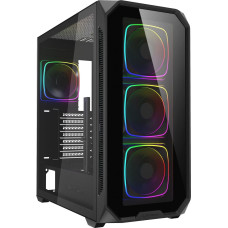 Sharkoon AK5G RGB , Tower case (black, Tempered Glass x 2)