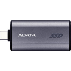 Adata External SSD SC750 1 TB, External SSD (titanium, USB-C 3.2 Gen 2 (10 Gbit/s))