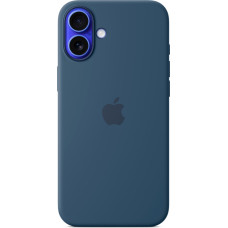 Apple Silicone Case with MagSafe (dark blue, iPhone 16 Plus)