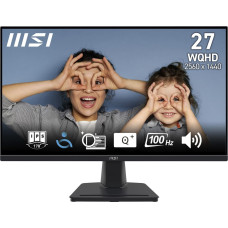 MSI PRO MP275QDE, LED monitor - 27 - black, WQHD, IPS, Adaptive-Sync, HDR, 100Hz panel