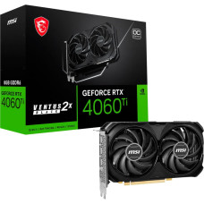 MSI GeForce RTX 4060 Ti VENTUS 2X BLACK 8G OC, graphics card (DLSS 3, 3x DisplayPort, 1x HDMI 2.1)