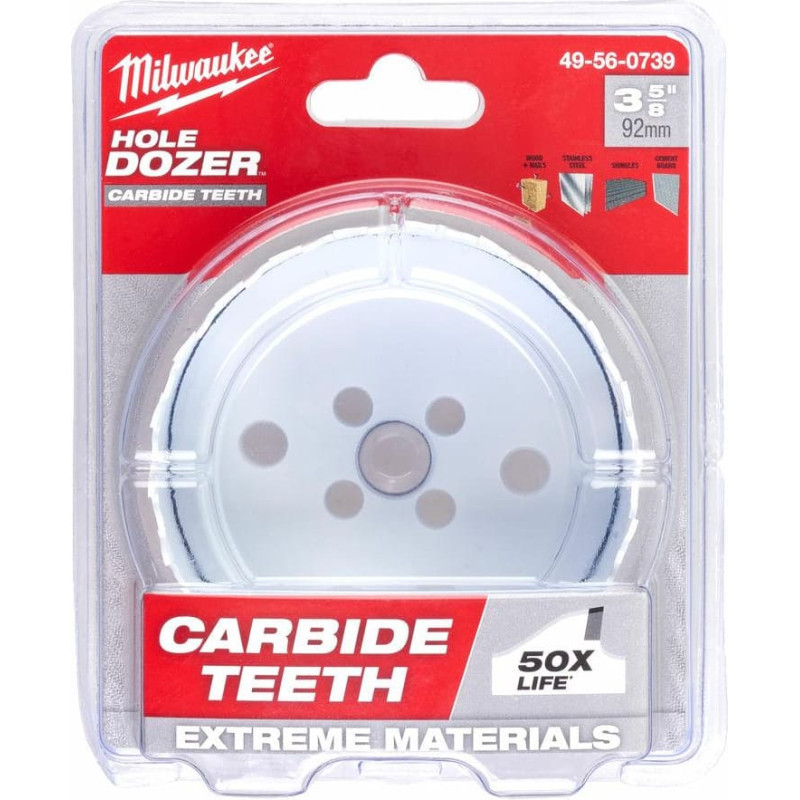 Milwaukee OTWORNICA HOLE DOZER  92mm Z WĘGLIKIEM