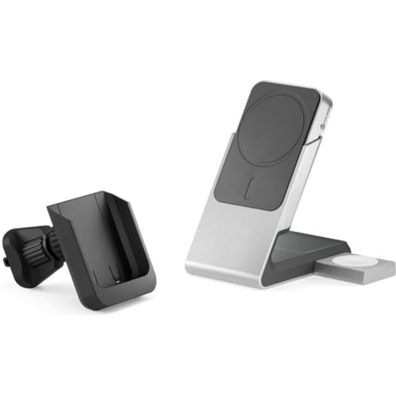 Alogic Matrix+ Wireless 3-in-1 Ladestation MagSafe + Vent Mount