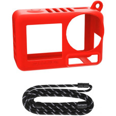 Sunnylife OA5-BHT885-R silicone case with strap for ACTION 5 PRO (red)