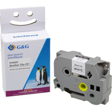 G&G Schriftband 24mm x 8m sw-ws Komp. m. Brother TZe-251