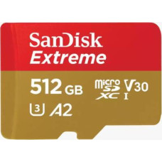 Sandisk By Western Digital MEMORY MICRO SDXC 512GB UHS-I/W/A SDSQXAV-512G-GN6MA SANDISK