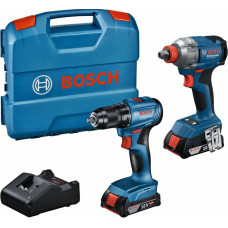 Bosch ZESTAW COMBO 18V (GDX 18V-285 + GSR 185-LI) 2x2,0Ah L-CASE