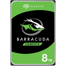 Seagate HDD|SEAGATE|Barracuda|8TB|SATA 3.0|256 MB|5400 rpm|Discs/Heads 4/8|3,5"|ST8000DM004