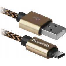 Defender USB cable Defender USB-A - USB-C 1 m Gold (87812)