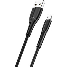 Usams USB cable Usams USB-A - microUSB 1 m Black (63870-uniw)