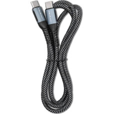 Qoltec USB cable Qoltec USB-C - USB-C 1.5 m Black and white (52358)