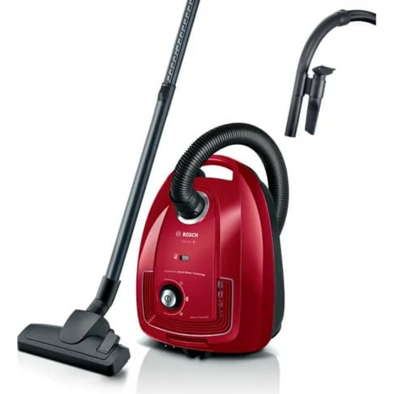 Bosch Serie 4 BGB38RD2 putekļusūcējs 4 L Cilindra putekļsūcējs Sauss 600 W Putekļu maiss