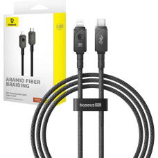 Baseus Kabel USB Baseus USB-C - Lightning 1 m Czarny (P10355803111-00)