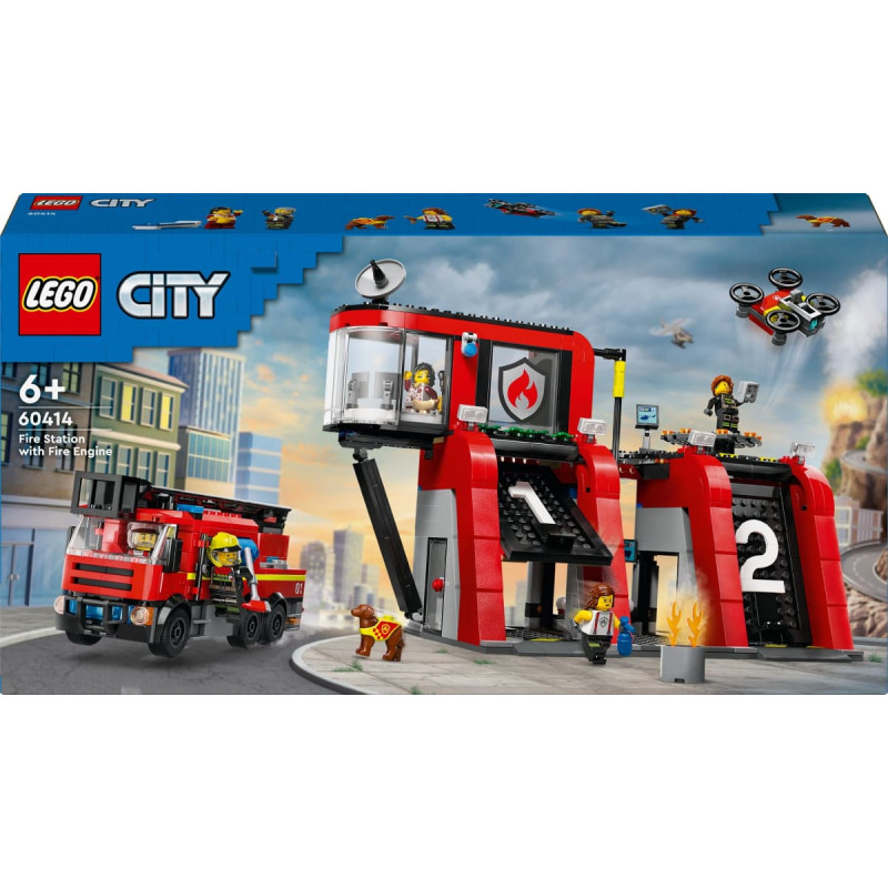 Lego City 60414 Fire Station with Fire Truck