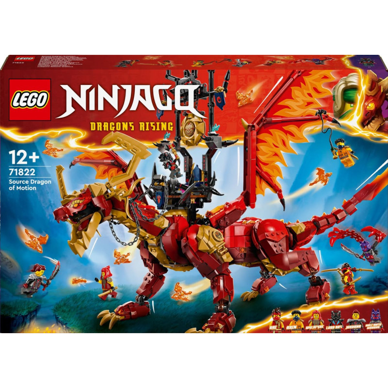 Lego 71822 Ninjago Source Dragon of Movement, construction toy