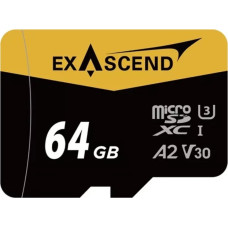 Exascend Karta ExAscend Catalyst MicroSDXC 64 GB UHS-I/U3 A2 V30 (EX64GUSDU1-AD)