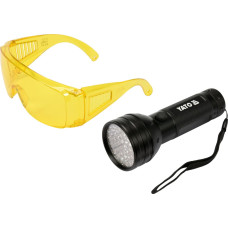 Yato UV flashlight 51 LED 3 x 1,5V + glasses (YT-08581)