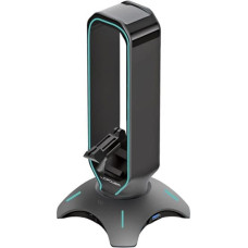 Lc-Power LC-HUB-HEAD-BUNGEE USB 3.0 Hub, Headphone Holder