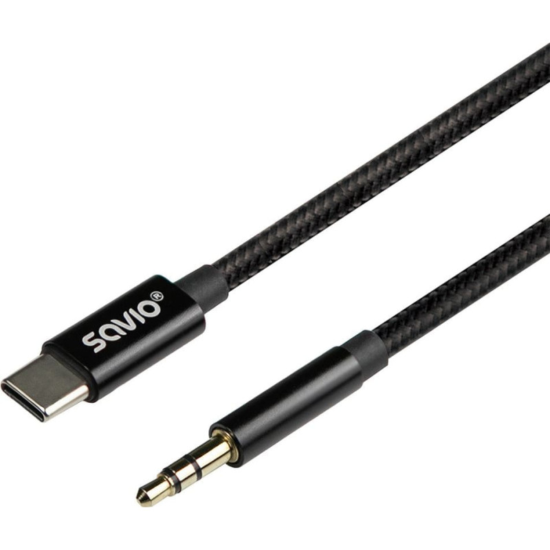 Savio Kabel Savio CL-187 USB-C do Mini Jack 3.5mm 1m