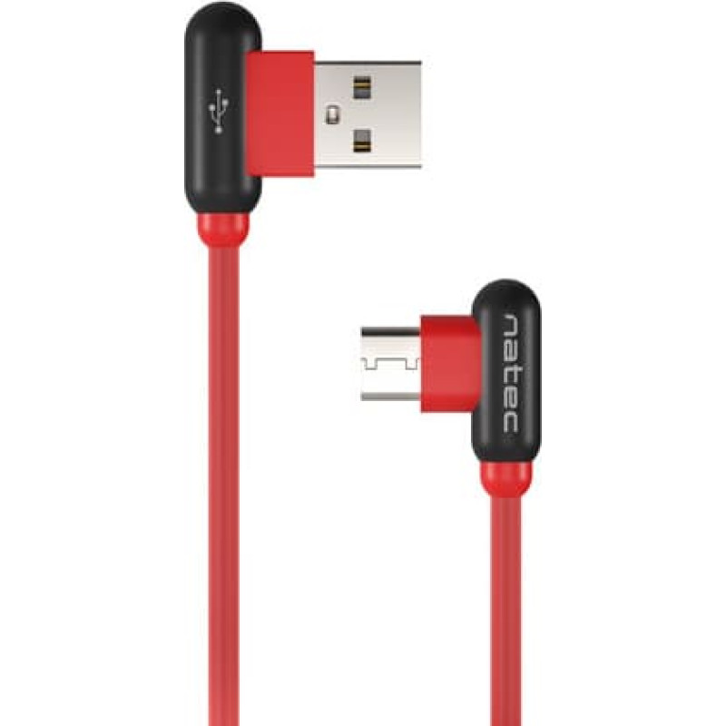 Natec USB cable Natec USB-A - USB-C 1 m Red (NKA-1201)